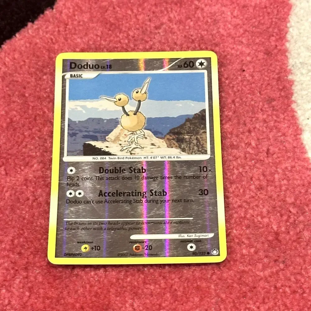 Doduo Reverse Holo #80 – Pokémon Mysterious Treasures – As Pictured